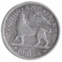 ETIOPIA 1/4 Birr 1889-95 argento MB